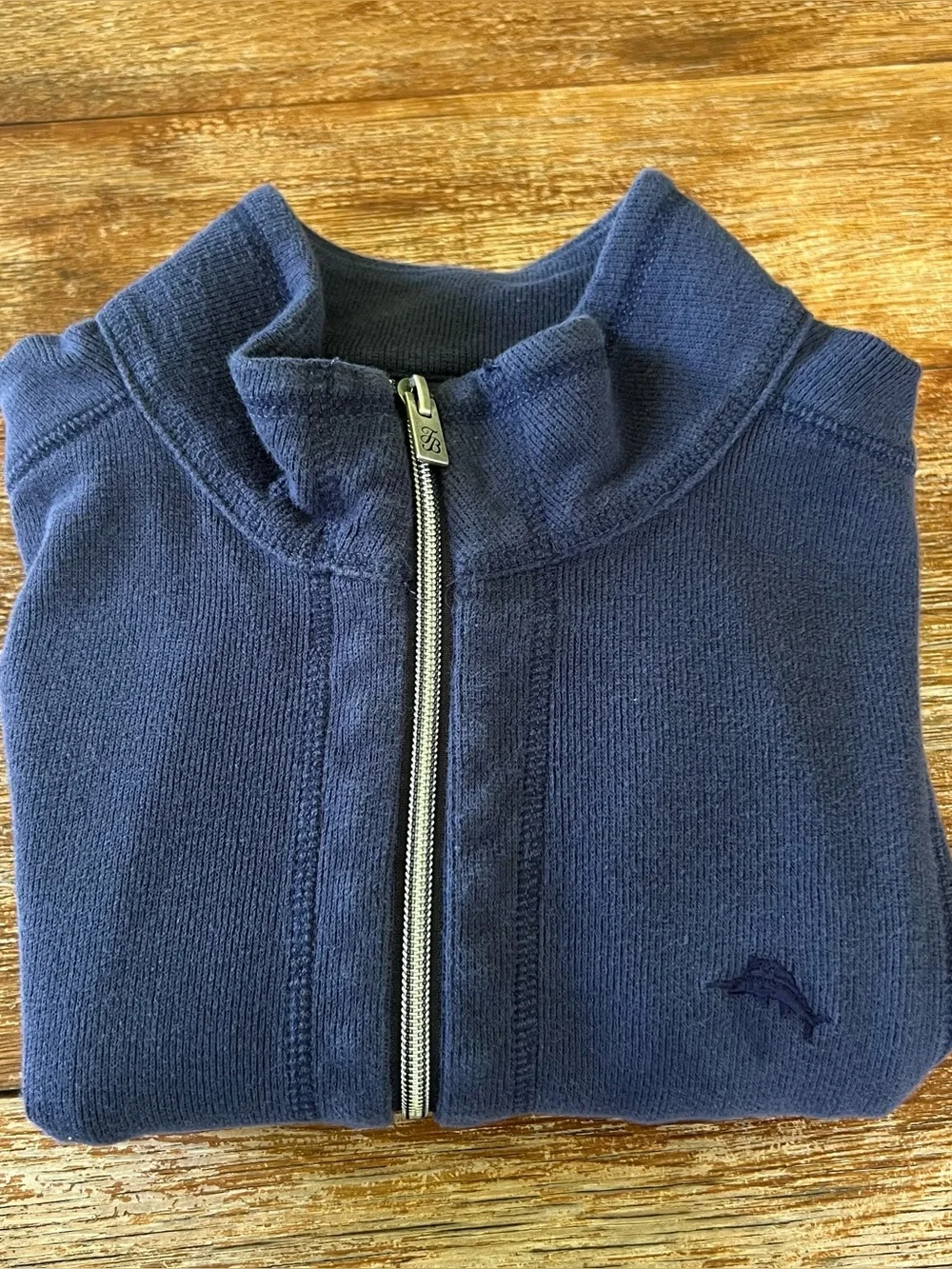 Tommy Bahama Mens Full Zip Sweatshirt Jacket Blue Medium M